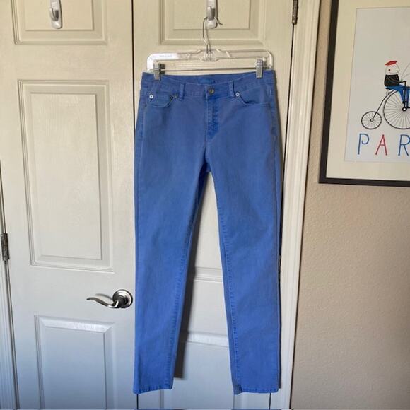 J. McLaughlin Lexi Jeans 5-Pocket Classic‎ Blue Straight Leg Stretch Women's 6 - Picture 1 of 8